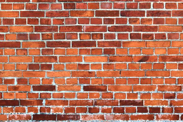 istock Old brick wall. Texture of old weathered brick wall panoramic background 1279472996