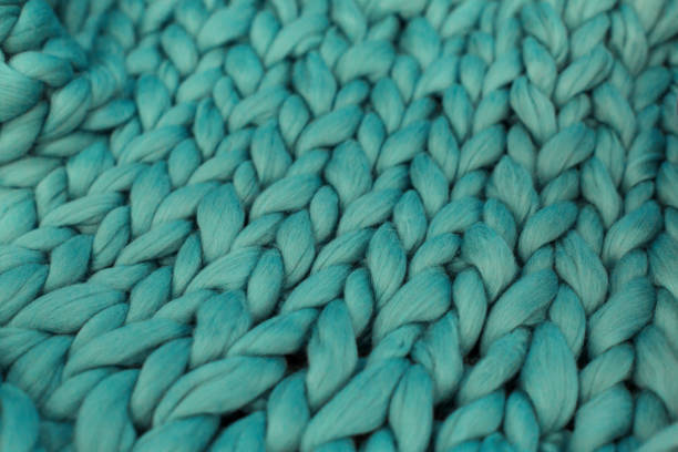 istock Merino wool handmade knitted large blanket 1279478822