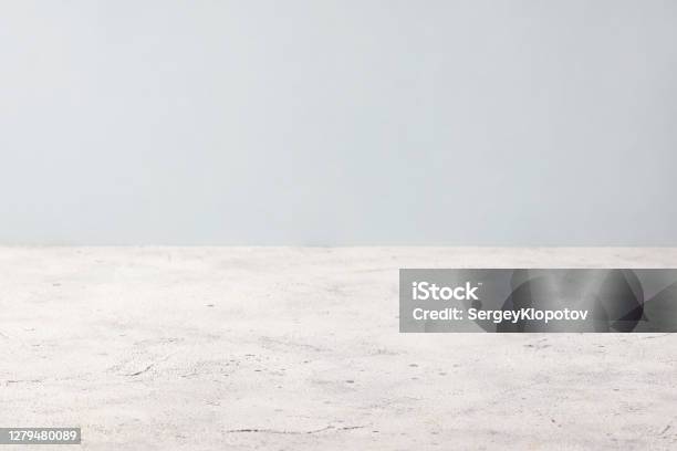 Closeup Gray Concrete Background Stock Photo - Download Image Now - Concrete, Desk, Abstract