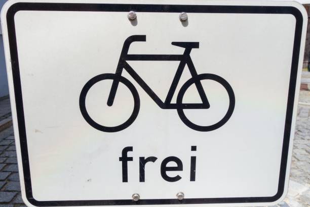 Traffic Sign Bicycle Free german 
