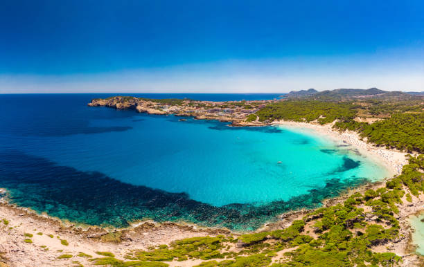 istock Cala Agulla sand beach Spain, Balearic Islands, Mallorca, Cala Rajada 1279486223