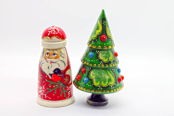 MAcro shot of Russian Nesting Dolls