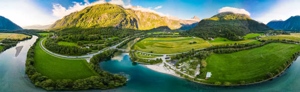 istock bridge over the river at Sjoa, Jotunheim, Norway 1279493819