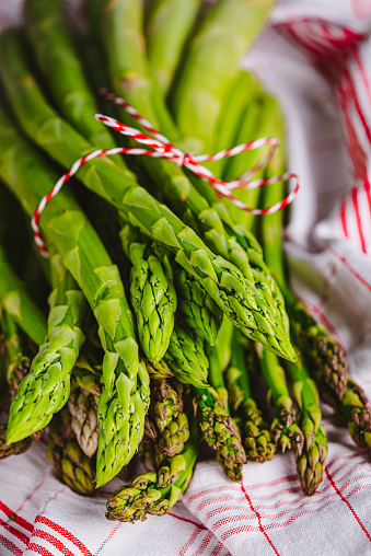 Green Asparagus is a typical seasonal vegetable for spring which is rich in antioxidants and chlorophyll which you can immediately see considering its green color