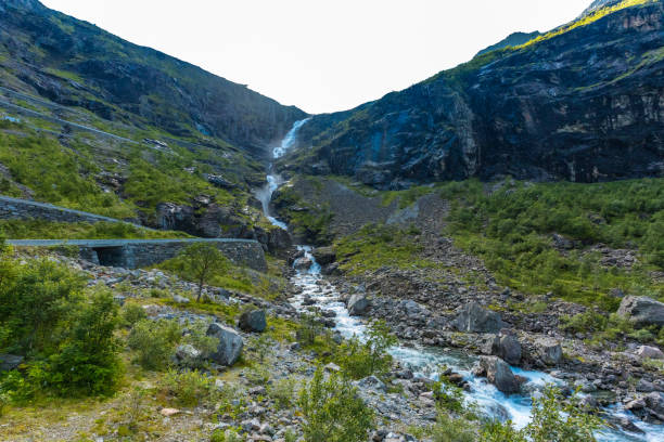 istock Trollstigen or Trolls Path is a serpentine mountain road in Norway 1279497193