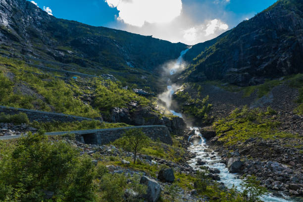istock Trollstigen or Trolls Path is a serpentine mountain road in Norway 1279499026