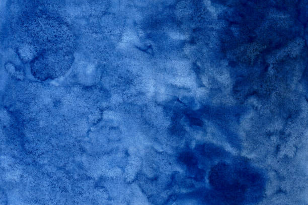 istock Abstract watercolor background. Dark blue, indigo color. Hand painted art. Gradient with splash texture. Abstract art hand paint. Original artwork. Creative wallpaper. Aquarelle texture 1279504951