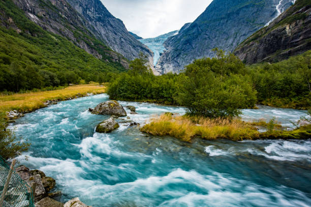 istock Briksdalsbreen is a glacier arm of Jostedalsbreen,Briksdalsbre, Norway 1279507473