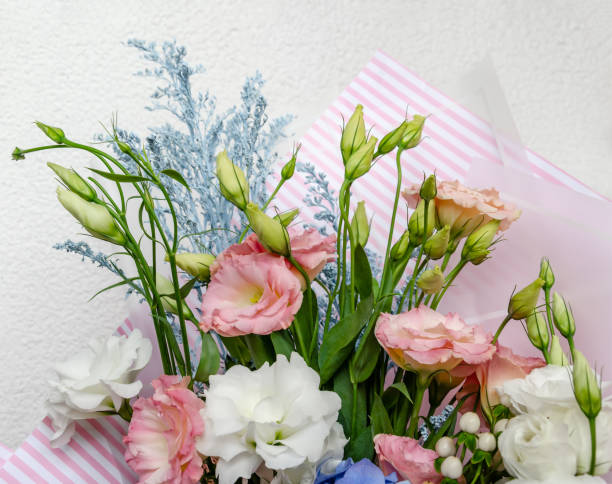 istock eustoma and hydrangea natural bright flowers in a bouquet, 1279507594