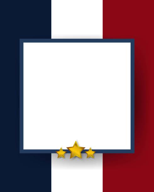 Blue and red USA stars and stripes page border frame design Blue and red USA stars and stripes page border frame design 4th century bc stock illustrations