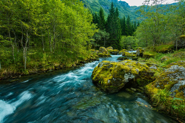 Norway Sunndal Hardangerfjord Bondhusvatnet Glacier Lake Bondhusbreen Glacier