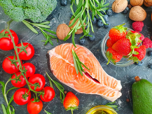 istock red fish on concrete background preparation seafood 1279516298