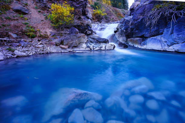 istock Blue Pools of Water Along Mountain Creek 1279521338