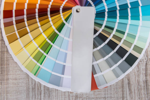 istock Color guide spectrum palette samples, catalog for tinting 1279524132