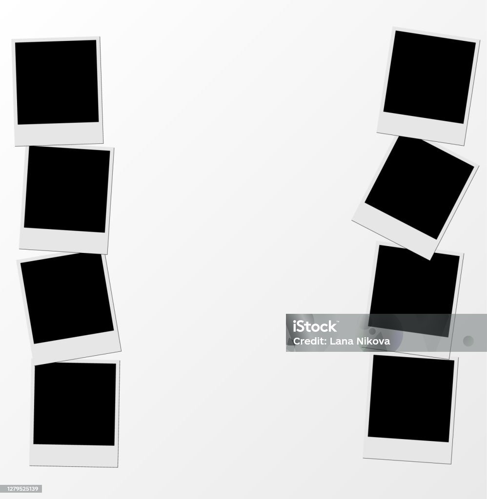 Vector Polaroid Collage Photo Template Photo Frame Stock Illustration Vector Polaroid Collage Photo Template Photo Frame Stock Illustration
