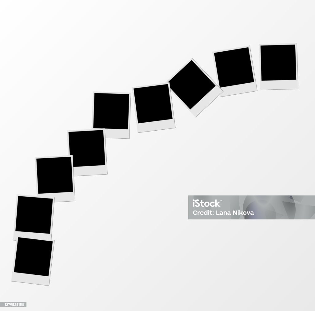 Vector Polaroid Collage Photo Template Photo Frame Stock Illustration Vector Polaroid Collage Photo Template Photo Frame Stock Illustration