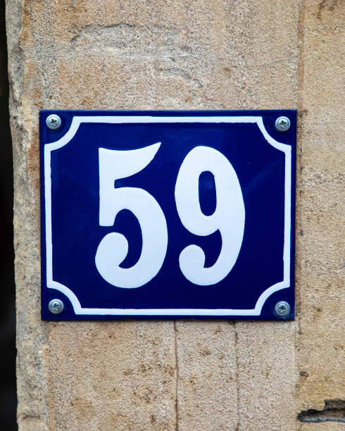 numero 59 della commissione per i - numerics foto e immagini stock
