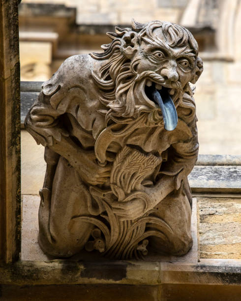 istock Ornate Gargoyle at Gloucester Cathedral in the UK 1279527248