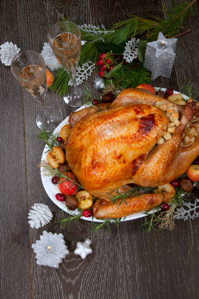 istock Roasted Christmas Turkey with Grab Apples 1279528628