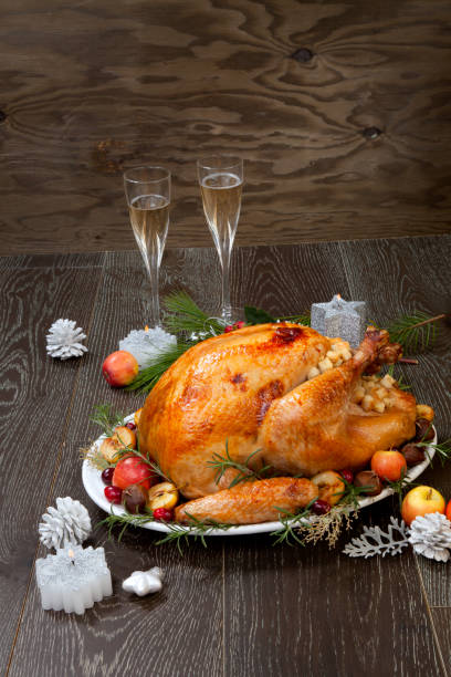 istock Roasted Christmas Turkey with Grab Apples 1279528657