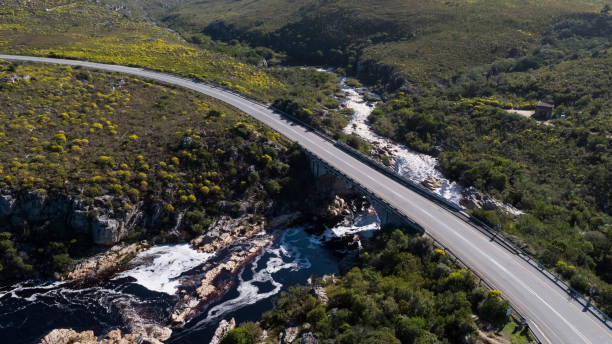istock Aerial view of a bridge over the river 1279530068
