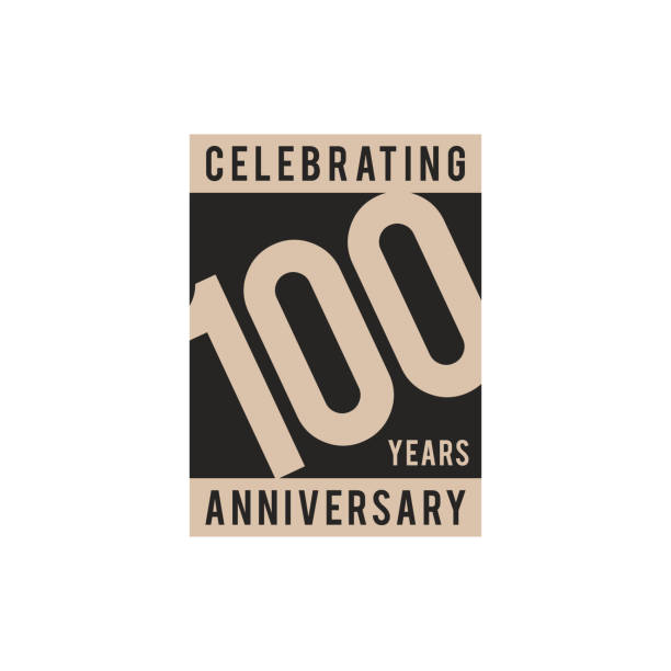 100周年記念アイコンベクトルストックイラストデザインテンプレート。 - 100th anniversary点のイラスト素材／クリップアート素材／マンガ素材／アイコン素材