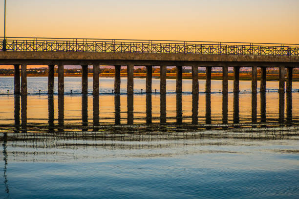 istock Colorful Sunset in a Bridge in Faro 1279544989