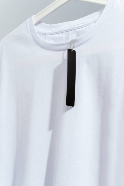 istock White t-shirt mockup, template on hanger 1279545158