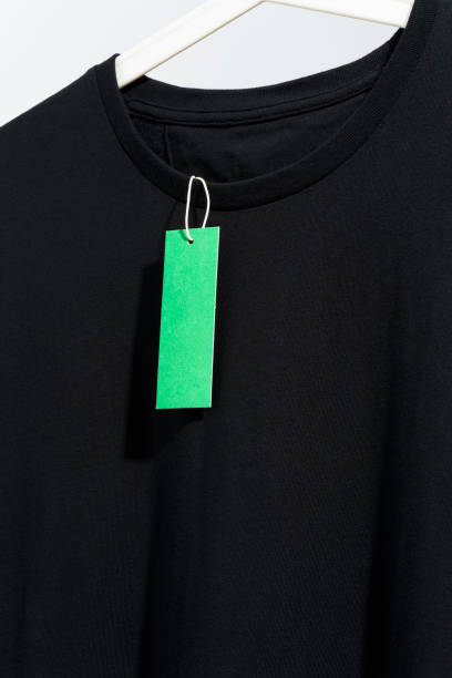 istock Black t-shirt mockup, template on hanger 1279547895