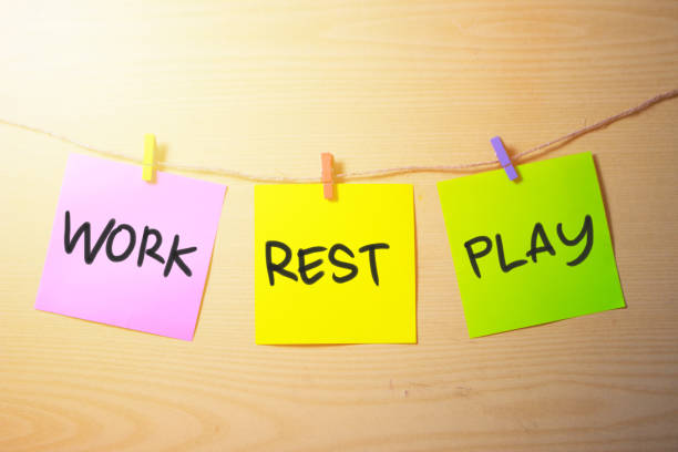 istock Work Rest and Play, business motivational inspirational quotes, words typography 1279554185