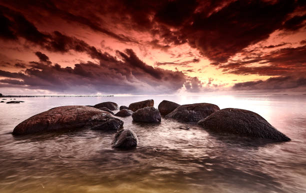 istock rocky baltic seascape in the evening 1279558341