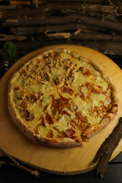 istock delicious giant large two flavor pizza 1279572708