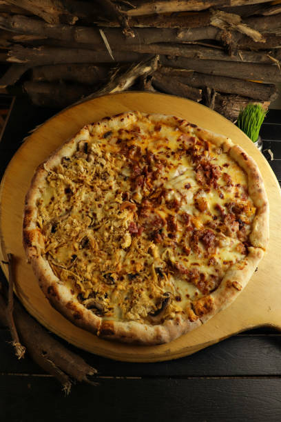 istock delicious giant large two flavor pizza 1279572807