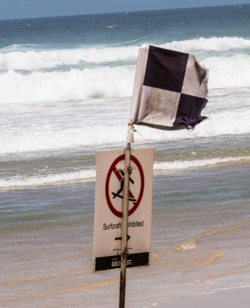 istock Surfcraft flag on the coast 1279575104