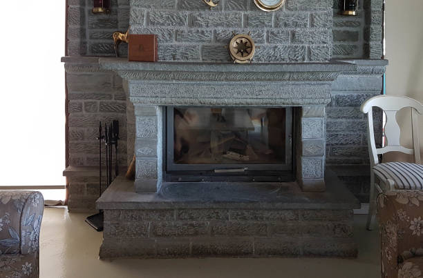 istock fireplace made from stone traditional style  Greece 1279577161
