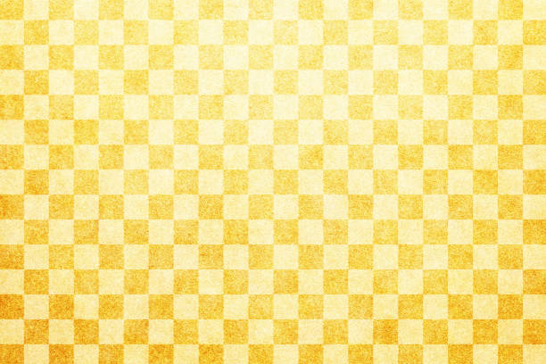 istock Japanese traditional gold checkered pattern abstract or geometric paper texture background 1279592576