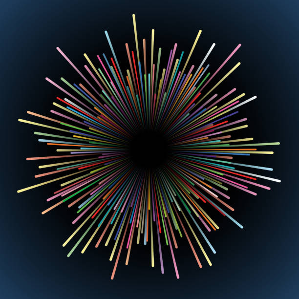 Abstract multicolored fireworks explosion Abstract multicolored fireworks explosion vector illustration. Eps 10 with transparencies. spreading illustrations stock illustrations