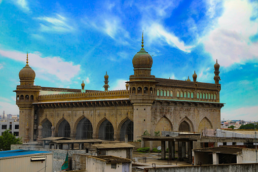 Mecca Masjid In Hyderabad Telangana State,India