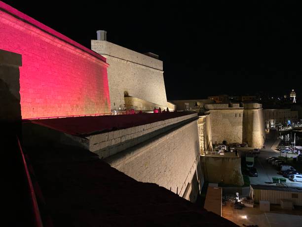 istock Fort St Angelo Malta at Night 1279598860