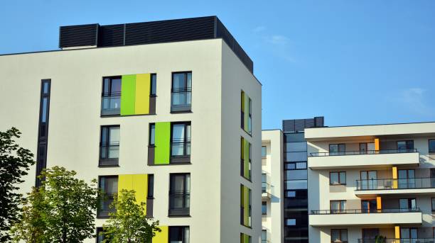 istock Modern and new apartment building. 1279601868