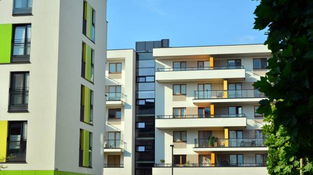 istock Modern and new apartment building. 1279601976
