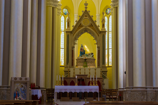 Interior of the Church of Sant’Agostino in Anghiari