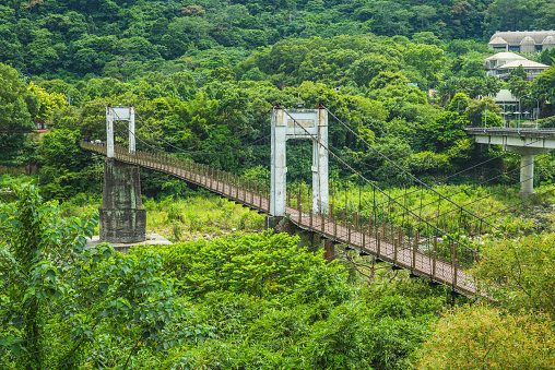 Neiwan Suspension Bridge at hsinchu county, taiwan