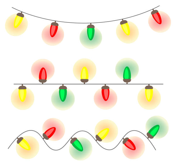 istock Garland. Set of Christmas garlands. Single objects for your design. 1279612324