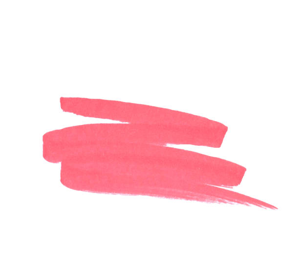 istock Drawn Stroke with a Red Marker on a white background 1279614360