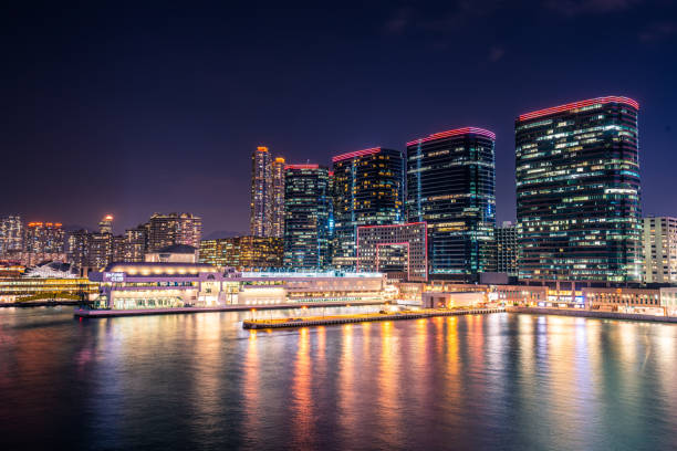 istock Hong Kong Cityscape Skyline Sunset Twilight 1279615423