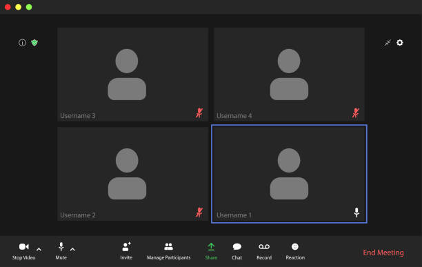 Business Video Call Mobile Illustrations, Royalty-Free Vector Graphics