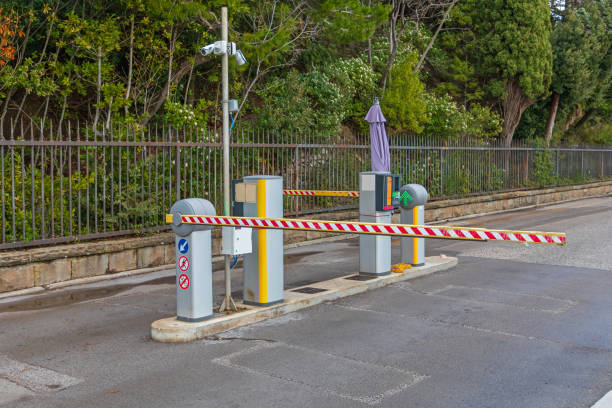 istock Parking Entrance Barrier 1279622994