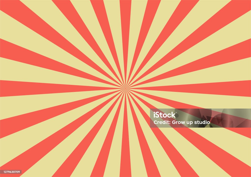Cartoon With Rays Abstract Retro Sunburst Rays Comic Cartoon Style Vector Illustration ...