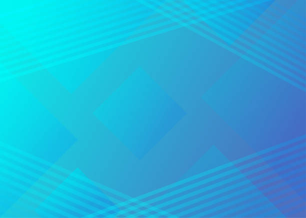 ilustrações de stock, clip art, desenhos animados e ícones de abstract gradient blue geometric background. - screen saver